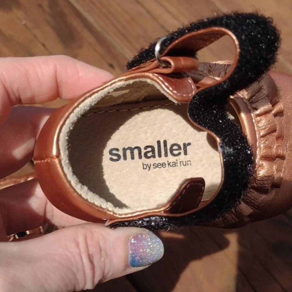 Smaller by See Kai Run Bronze Kristine Mary Jane Shoes Size 0-6 Months